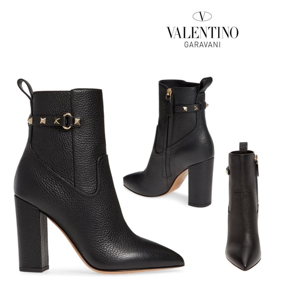 Valentino Shoes - NIB Valentino Rockstud Pointy Toe Booties. Size 40